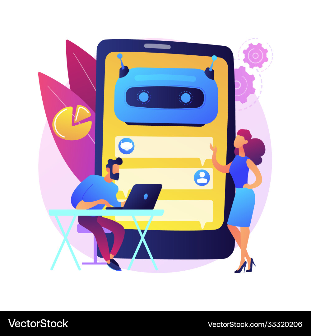 Chatbot Development Platform vector image