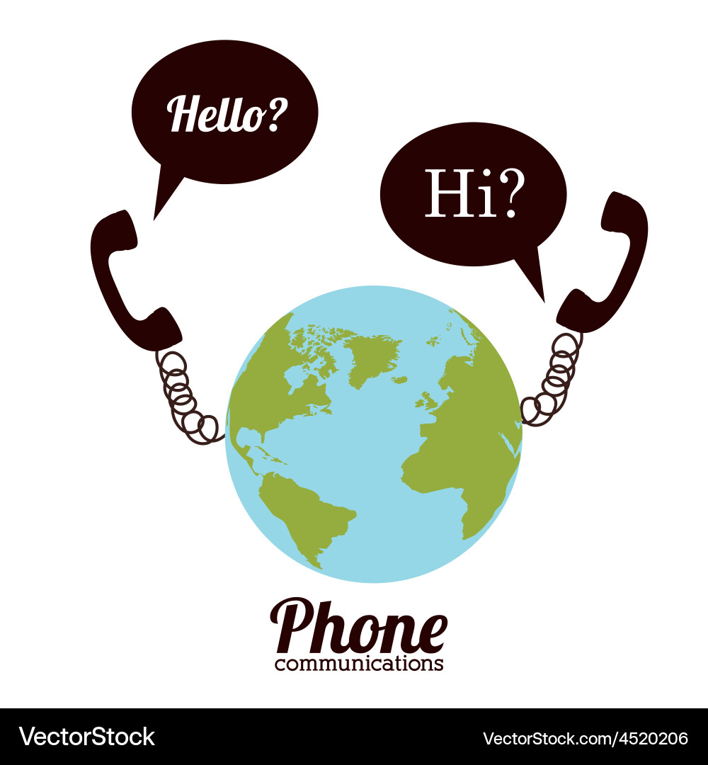 Communication design Royalty Free Vector Image