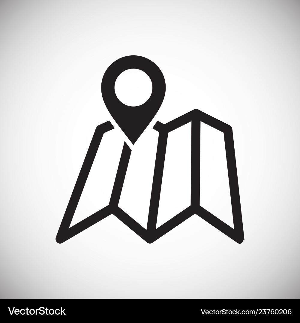 Navigation Icon - GPS Route Vector Image