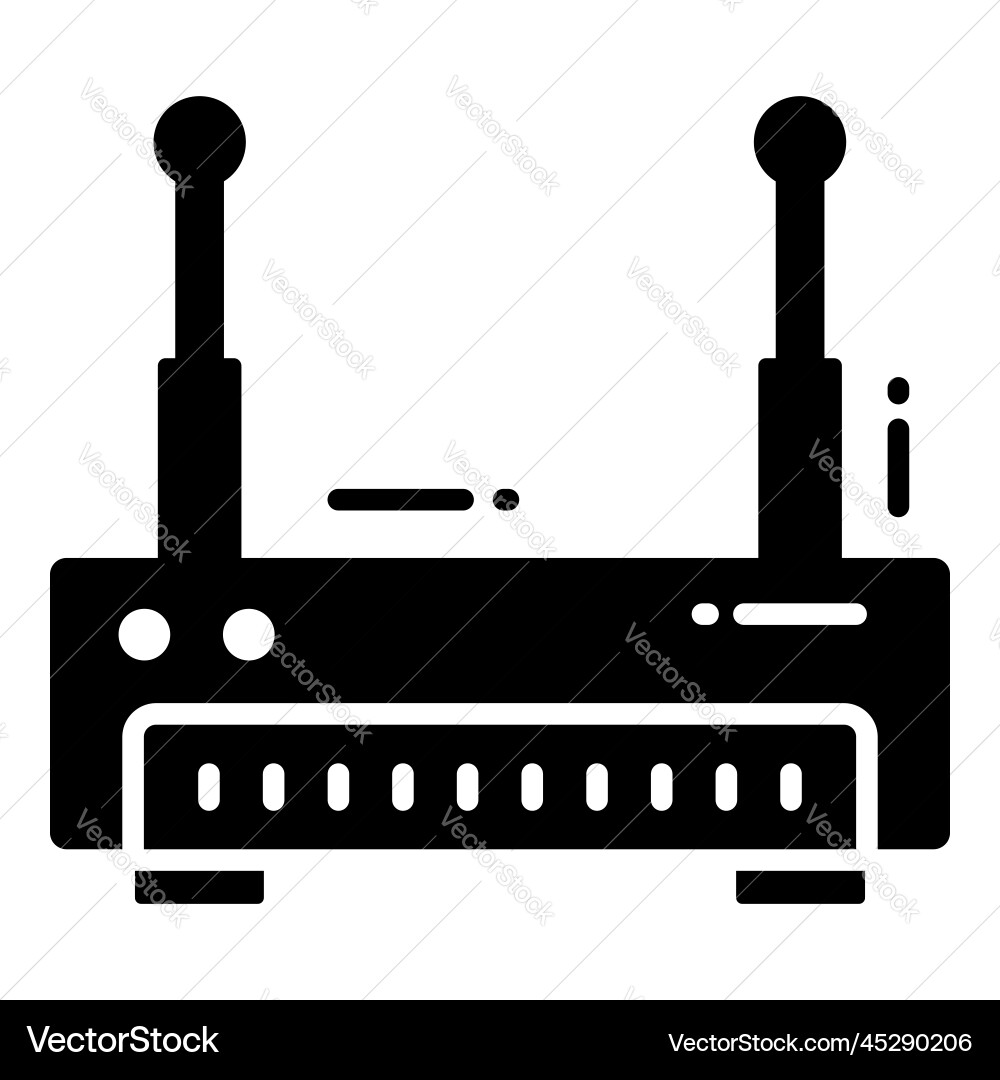 Networking hub protection and security icons set Vector Image
