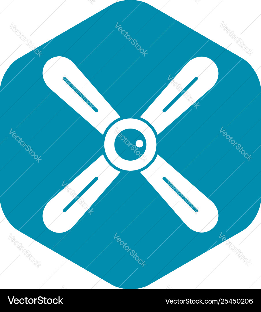 Propeller icon simple style Vector Image