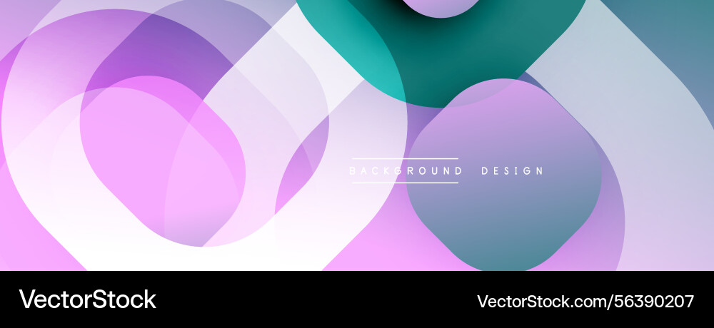 Abstract layers soft colors overlapping shapes Vector Image