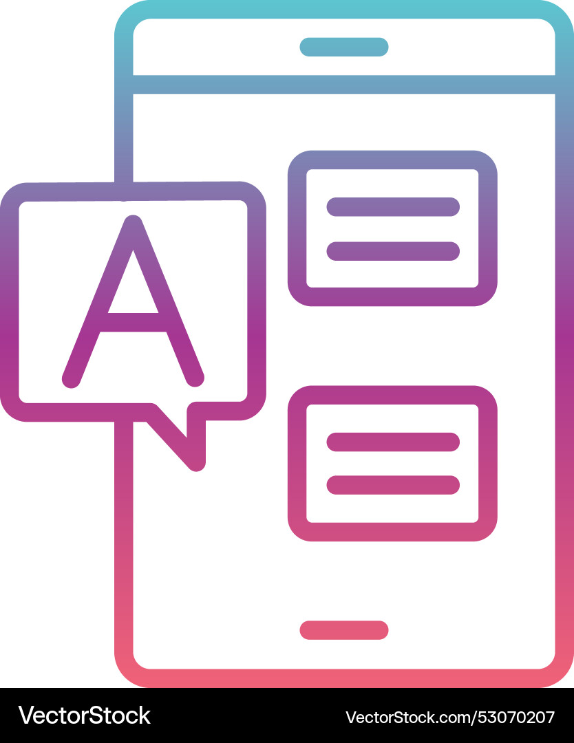 App line gradient design Vector Image