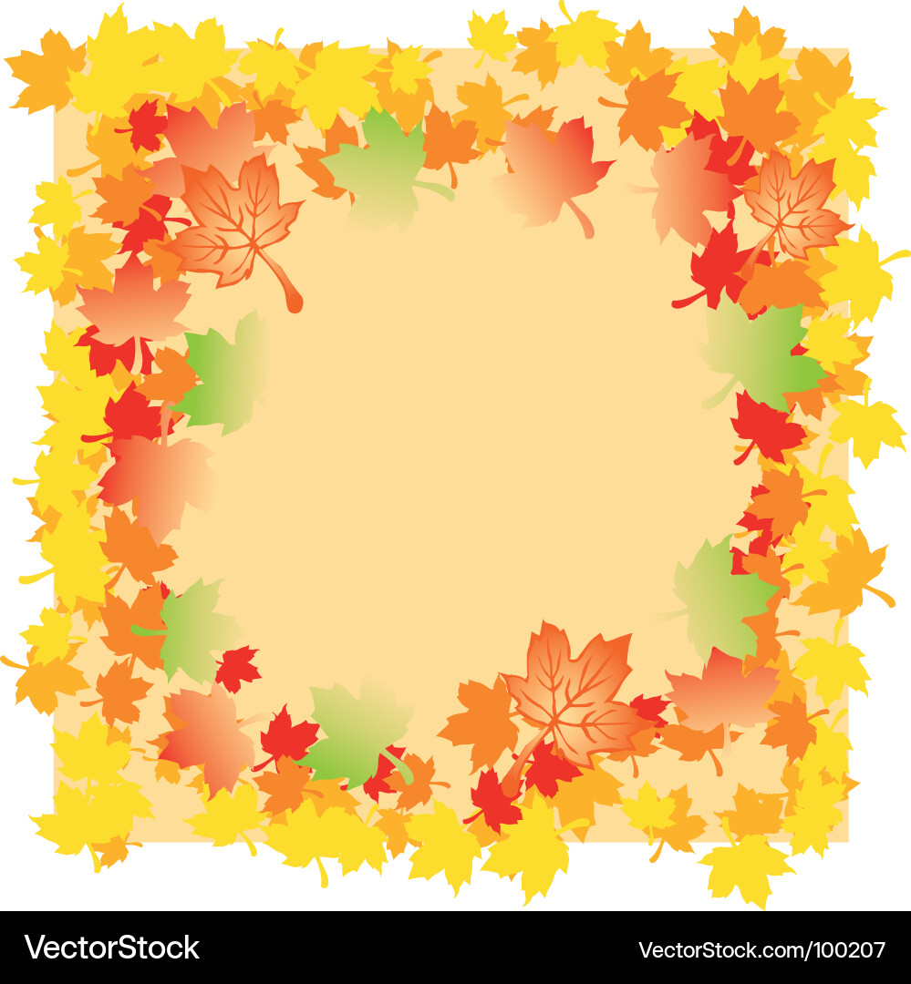 Autumn Maple Leaves Pattern Vector Image
