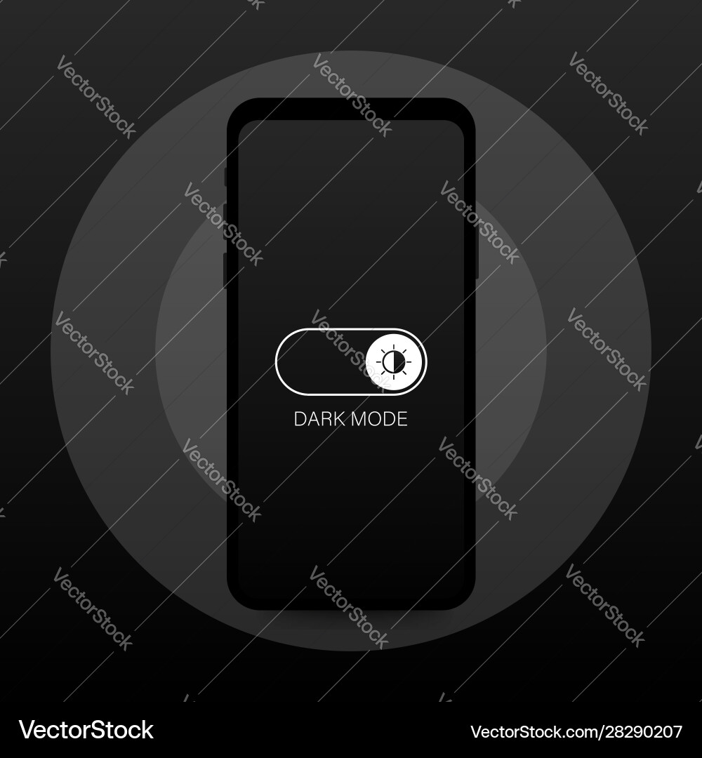 Dark Mode Switcher - On/Off Toggle vector image
