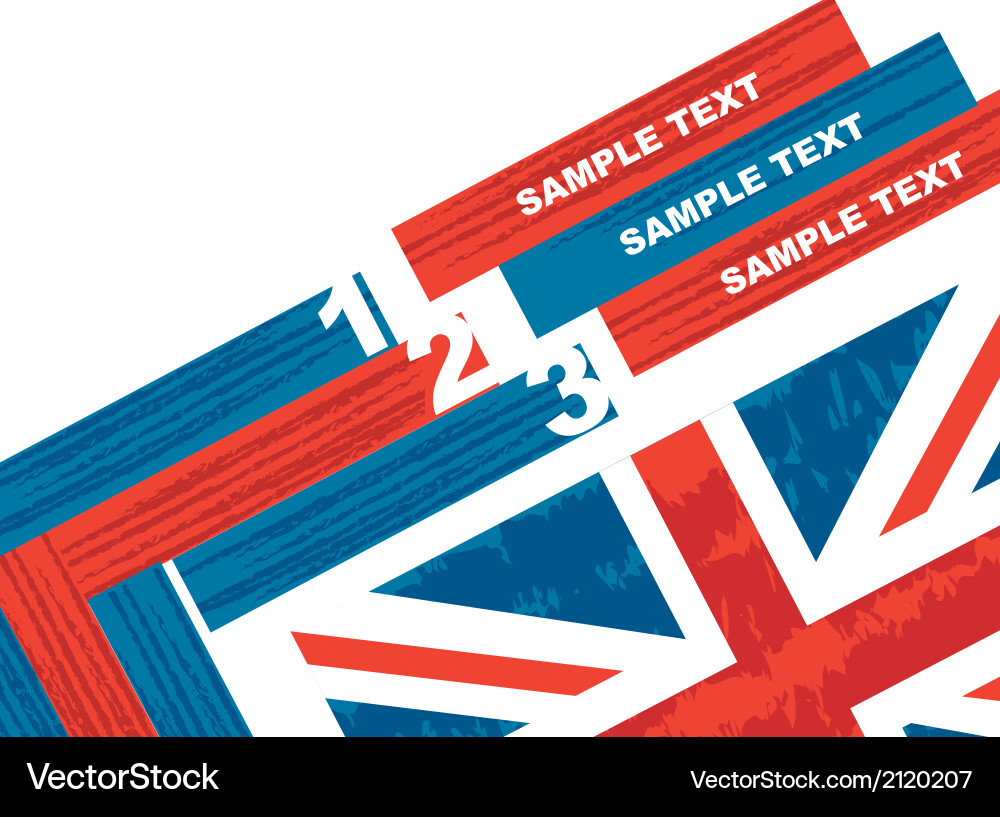 Design template numbered vector image