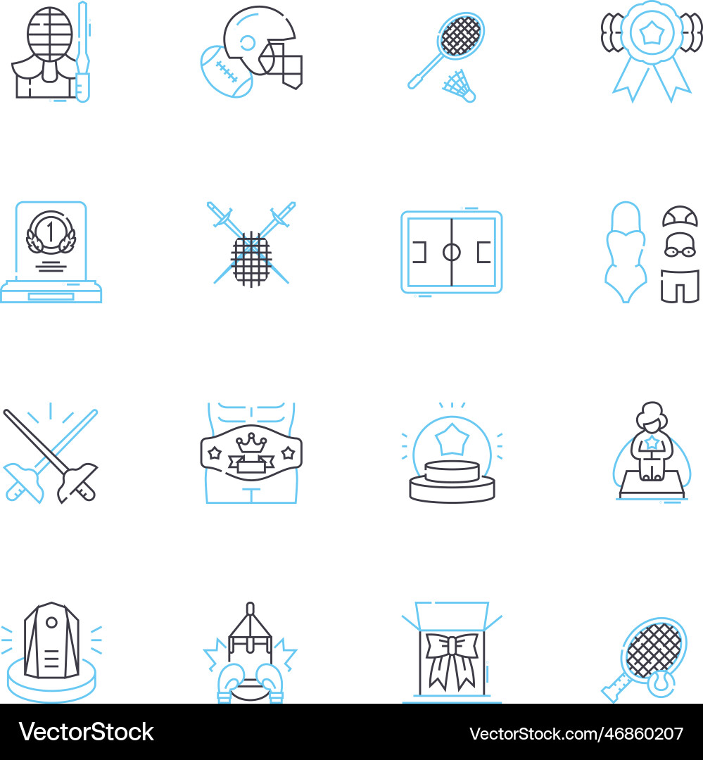 Direction linear icons set navigation Direction linear icons set navigation vector image