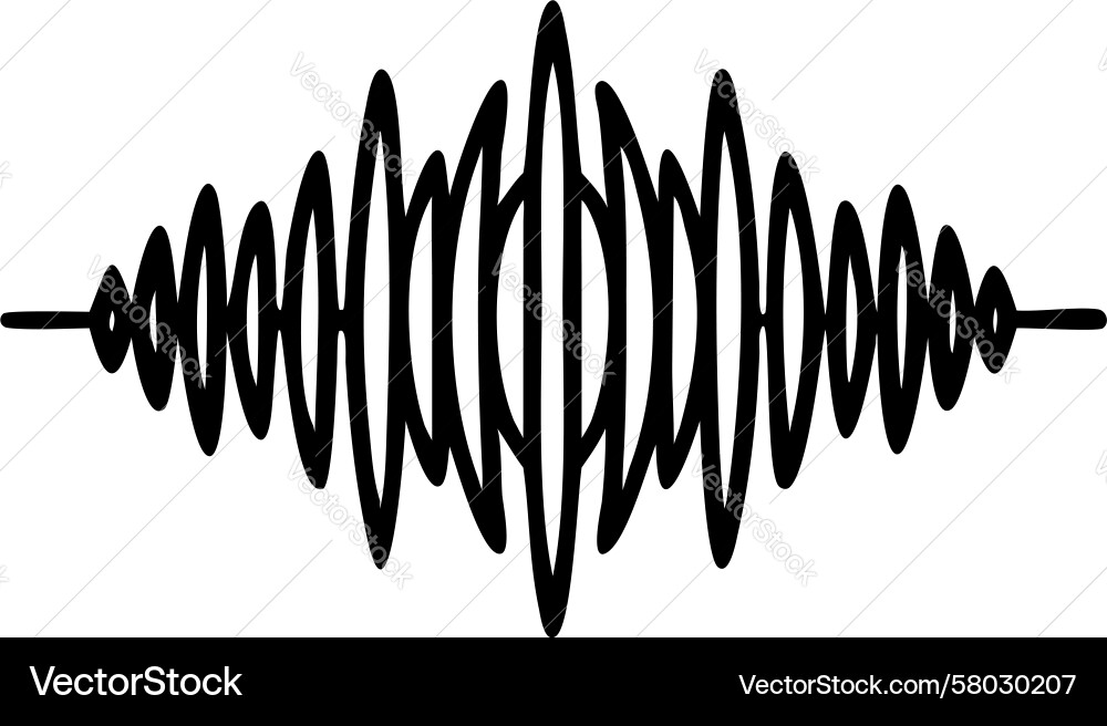 Dynamic Audio Waveform vector image