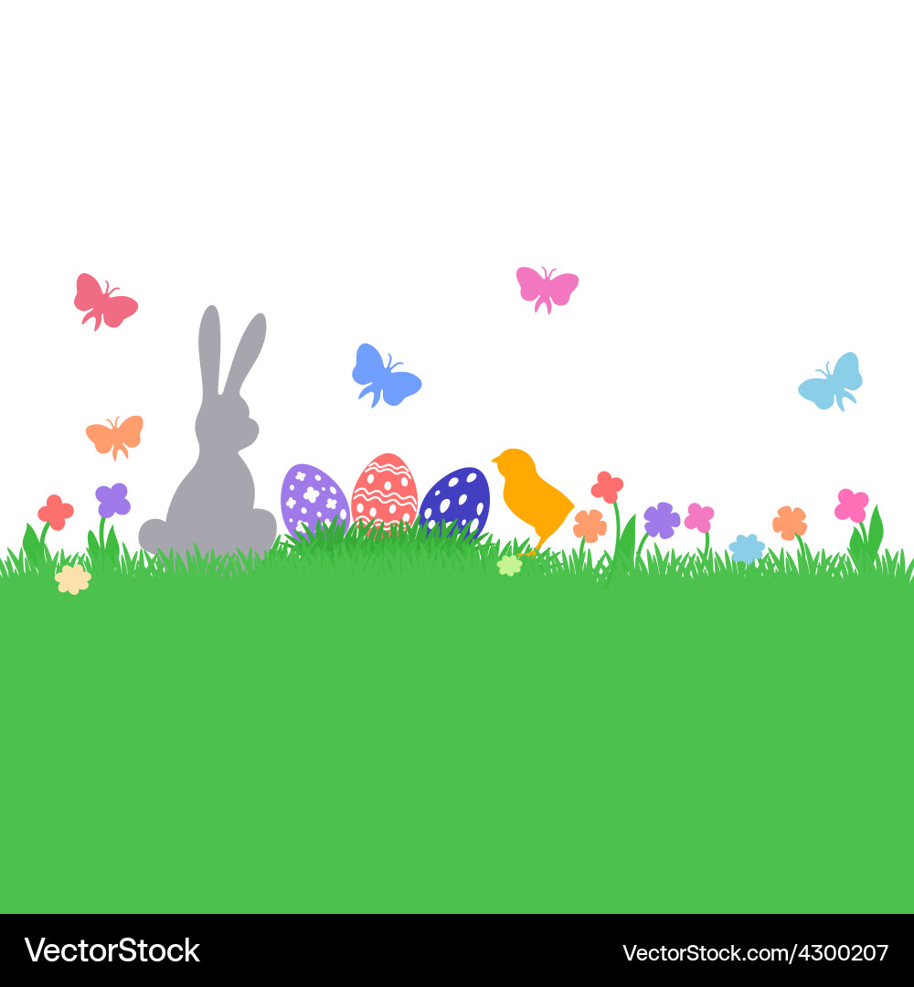 Easter color background Vector Image