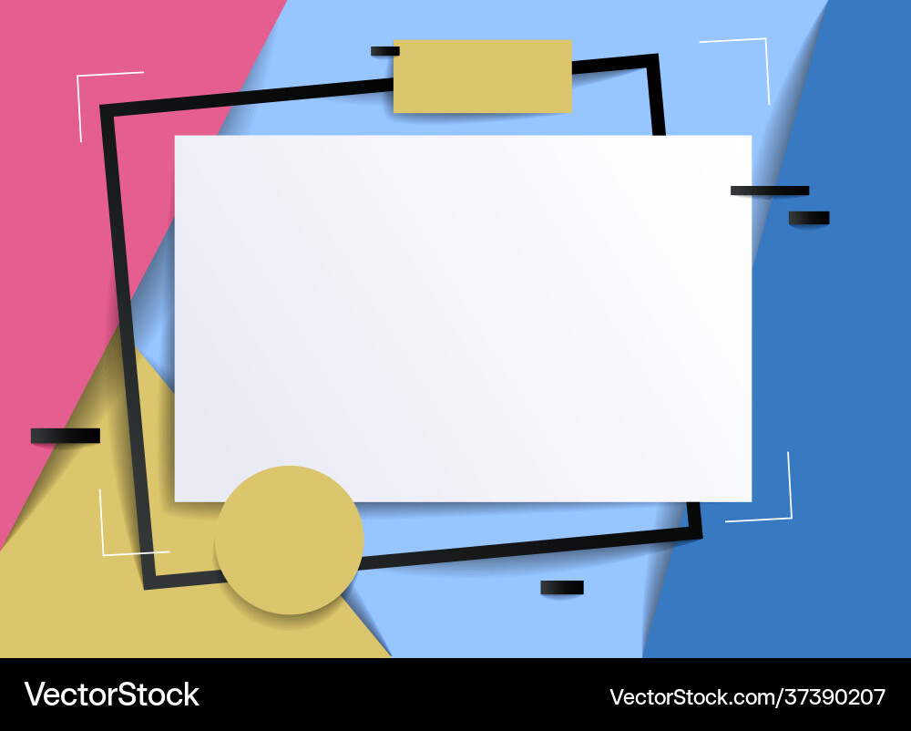 Frame with copy space for text design template Vector Image