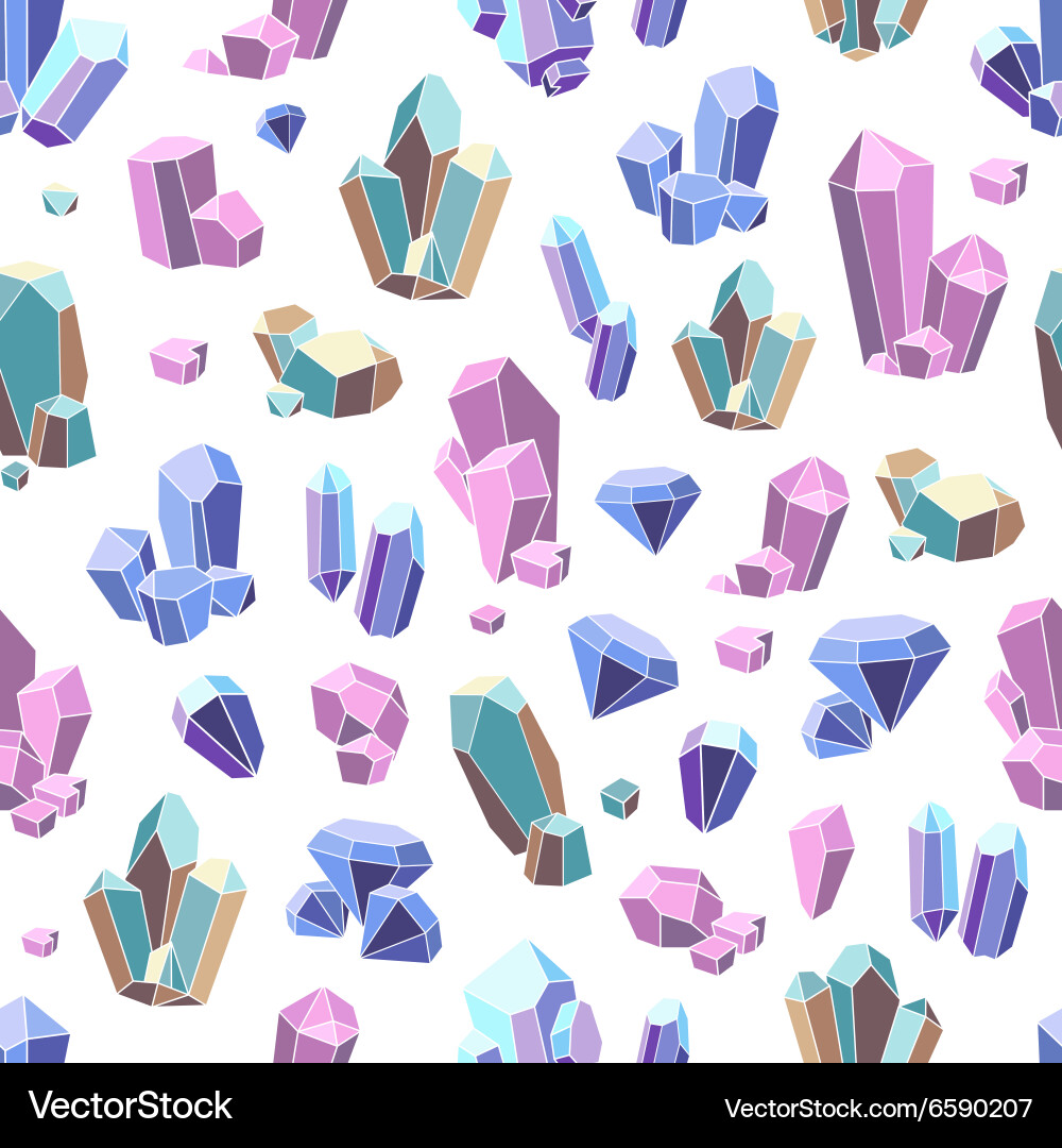Geometric Crystal Pattern Royalty Free Vector Image