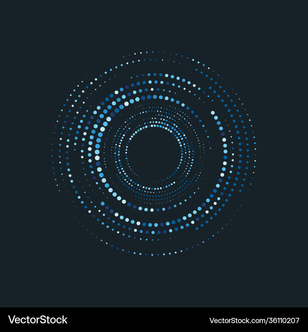 Halftone circle dots Vector Image