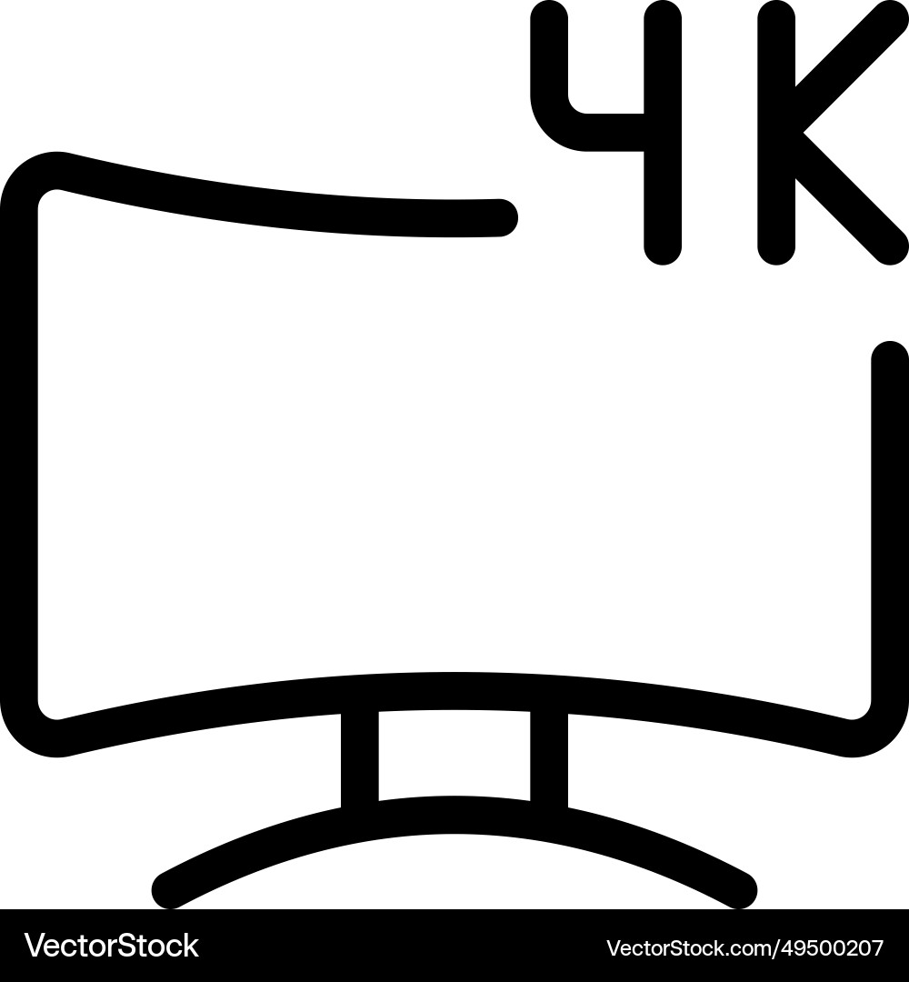 High-resolution display for clear visuals vector image