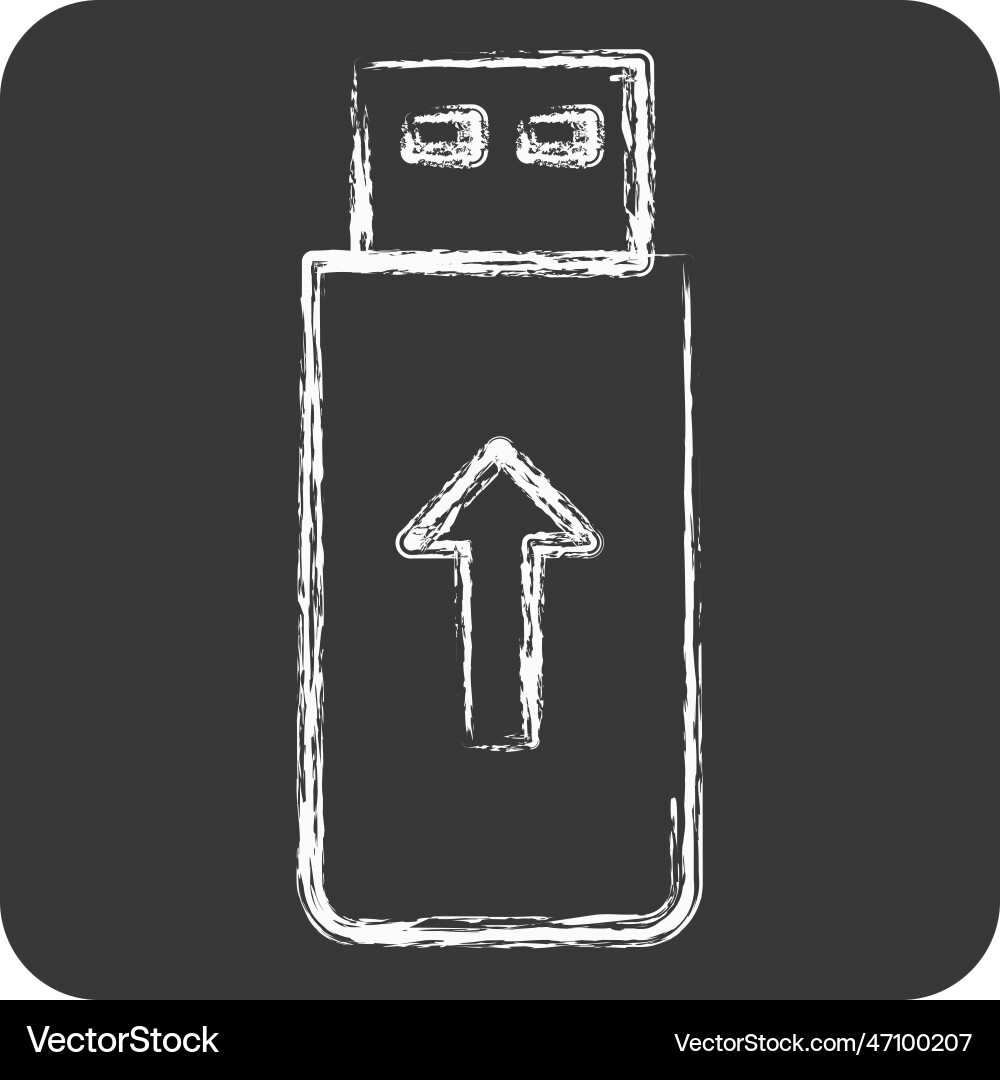Icon flashdisk suitable for computer components Icon flashdisk suitable for computer components vector image