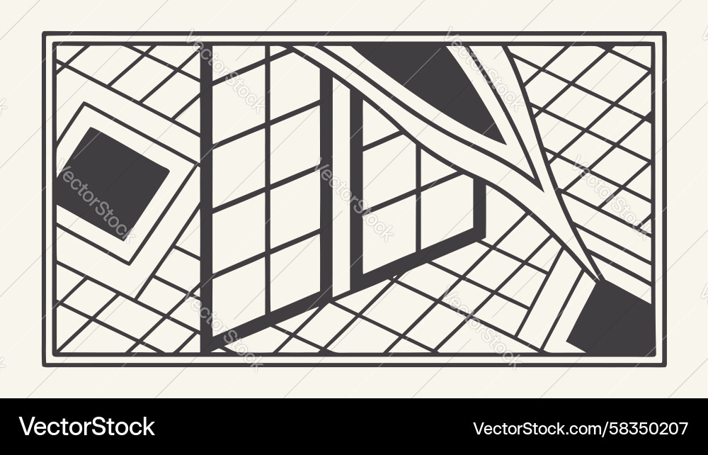 Intersecting Grid Pattern Vector Image