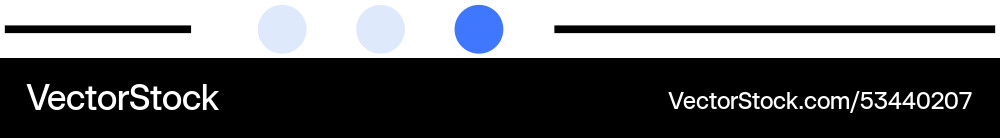 Minimalist horizontal navigation or progress bar Minimalist horizontal navigation or progress bar vector image