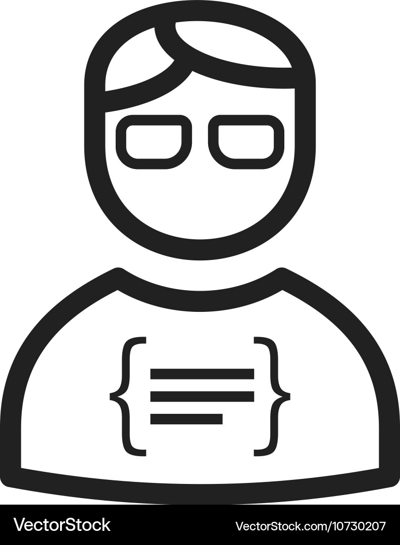Programmer vector image