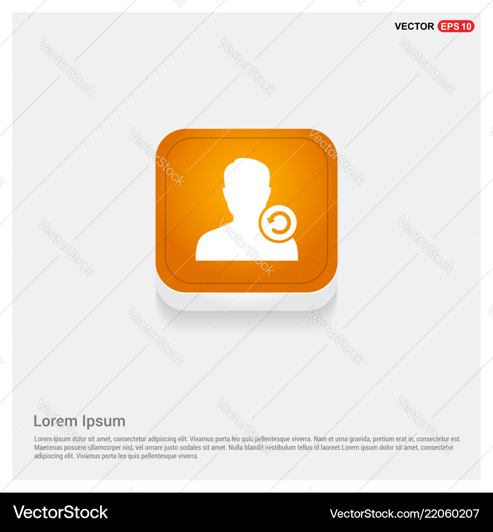 Reload user icon Vector Image