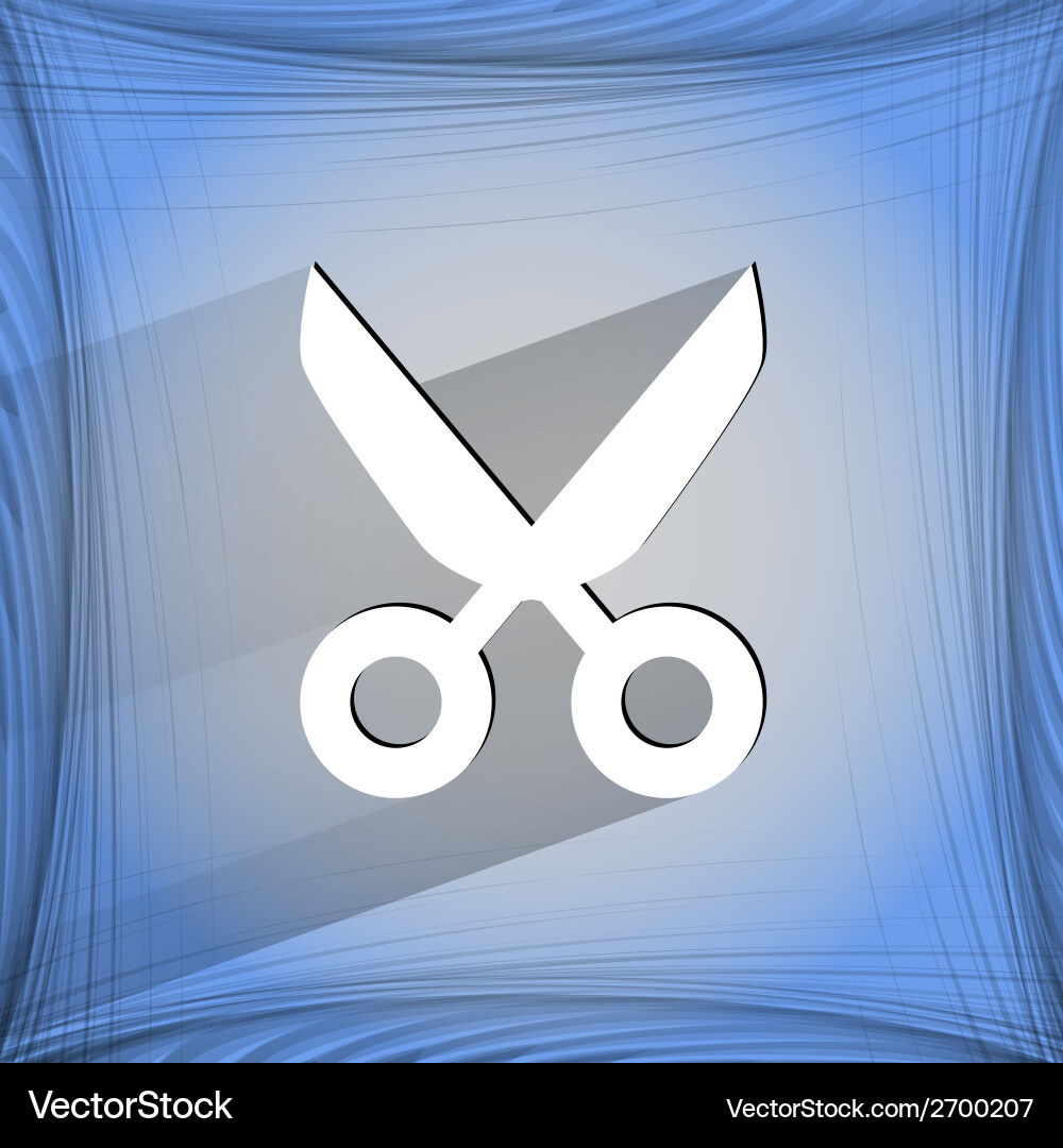 Scissors flat modern web design vector image