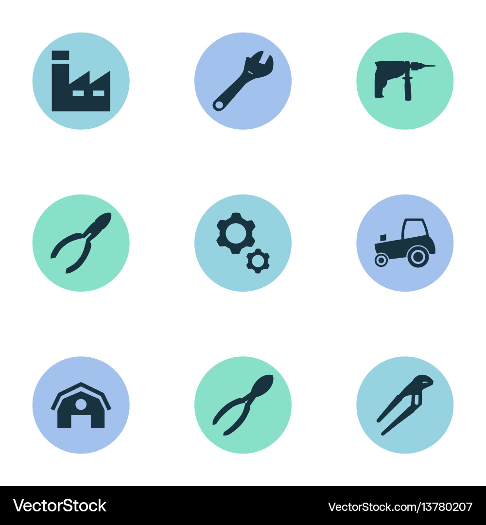 Set of simple axe icons Set of simple axe icons vector image