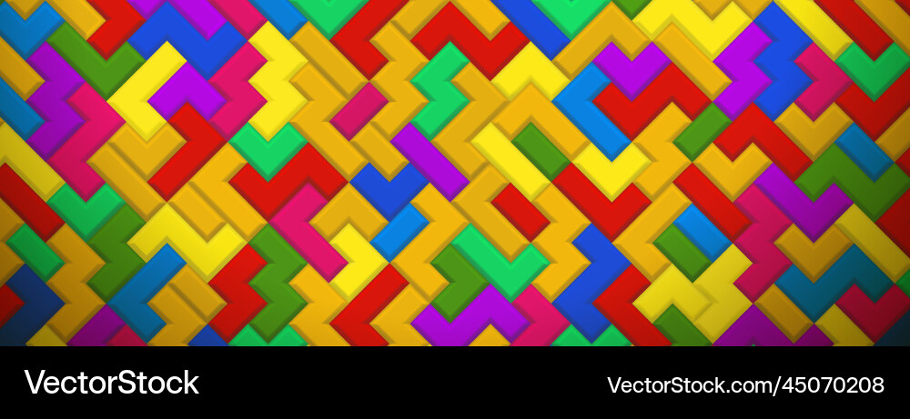 Abstract background of blocks Vector Image