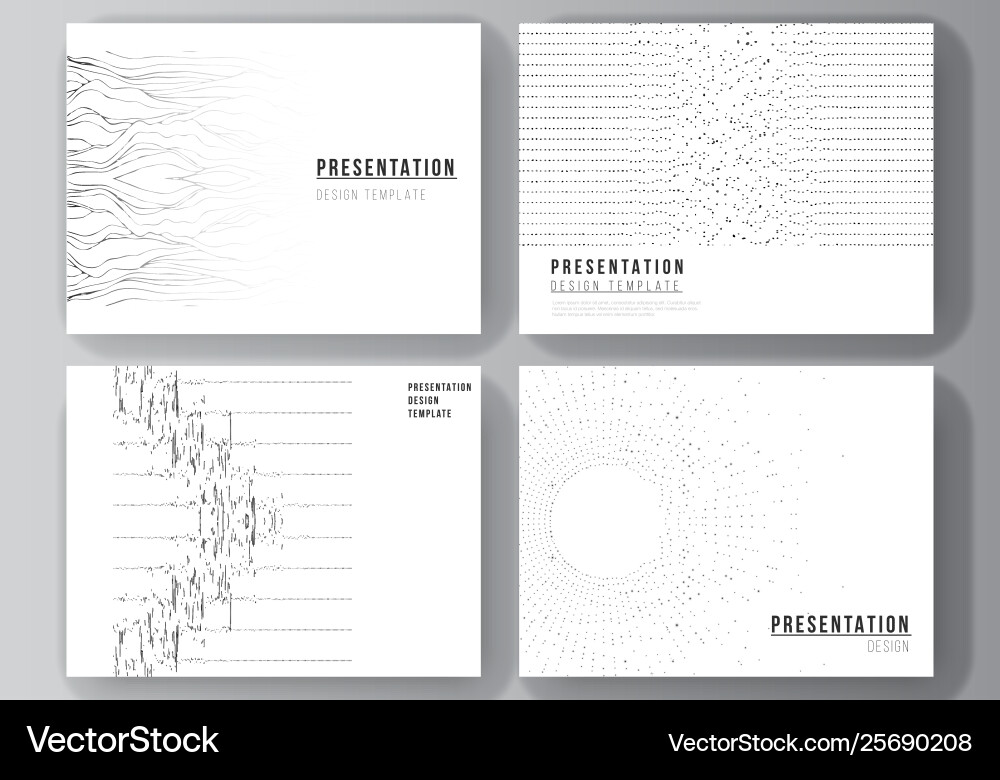 Abstract Particle Grid Presentation vector image