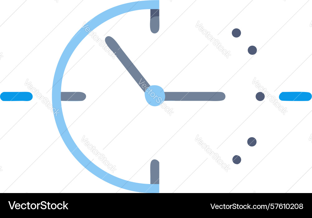 Abstract time cycle icon for process or progress vector image