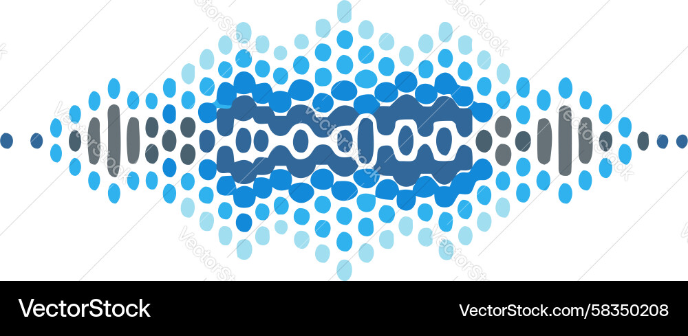 Dynamic Sound Data Visualization Vector Image