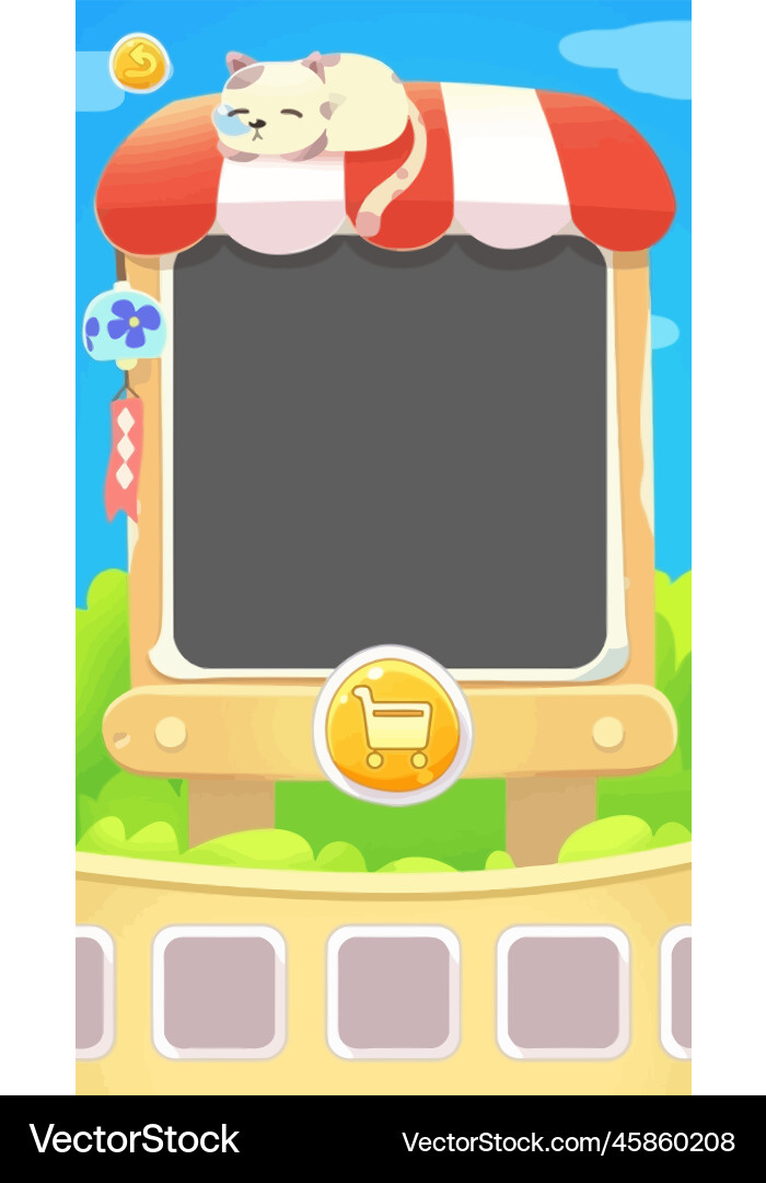 Komplettes Set von Level-Taste Spiel ui Pop-up-Symbol vektorbild