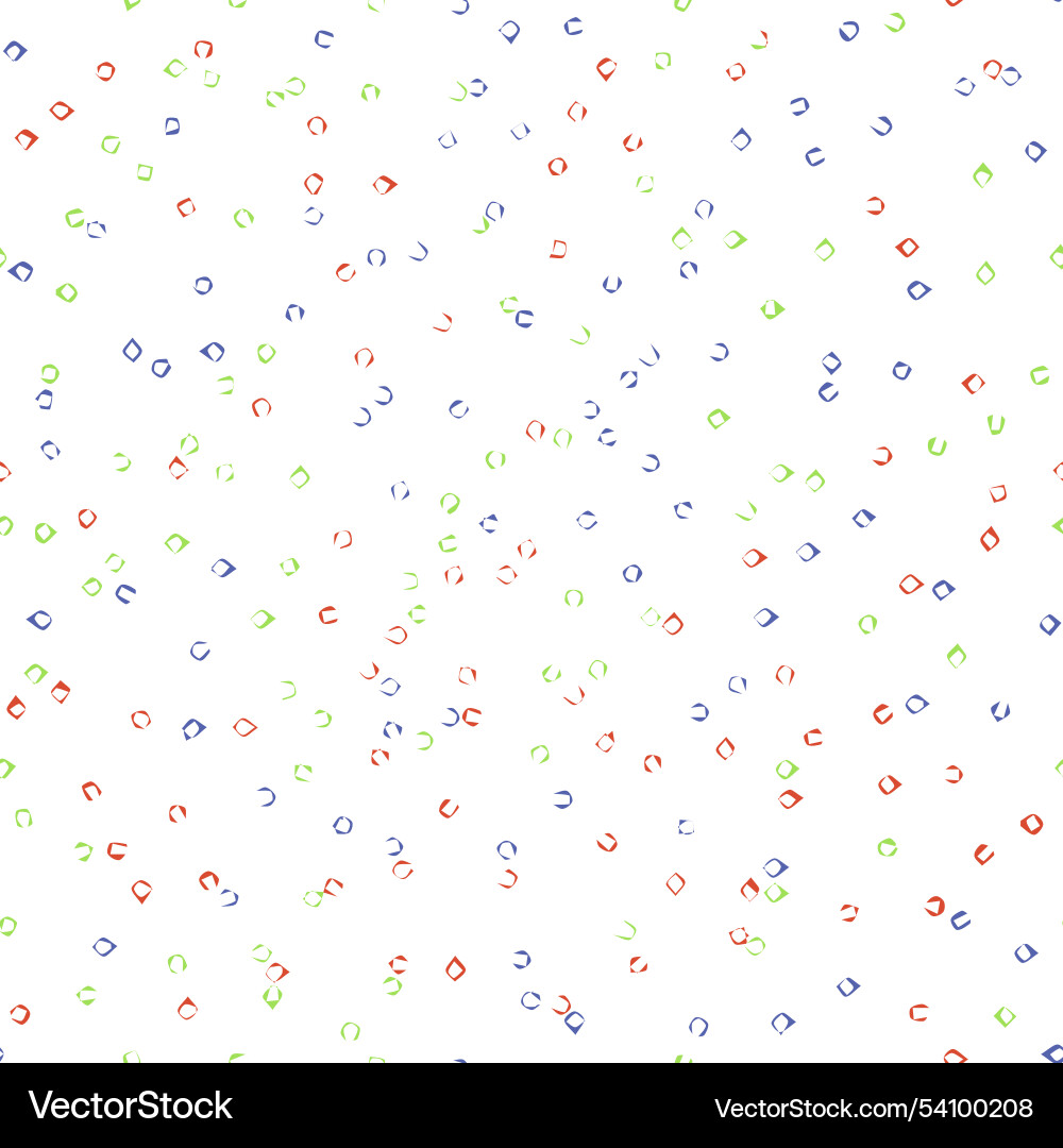 Seamless texture with abstract small shapes vector image