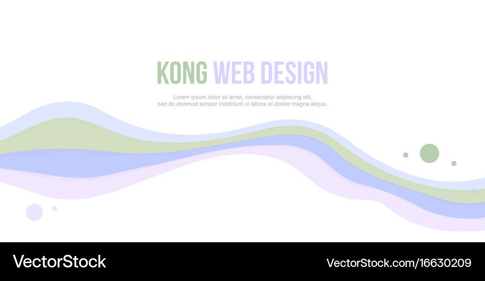 Abstract header website bubble and wave design vector image