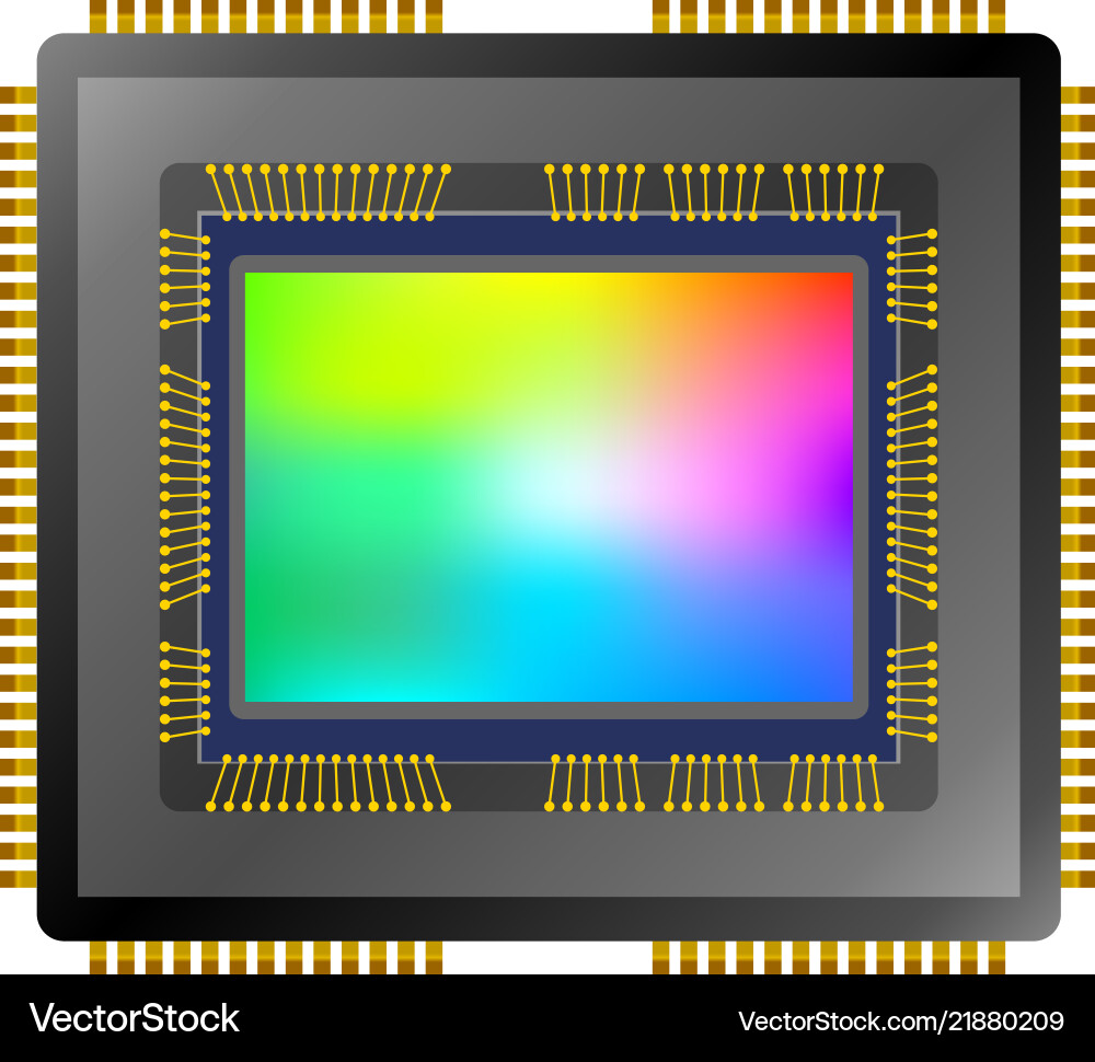 Cmos ccd image sensor Royalty Free Vector Image