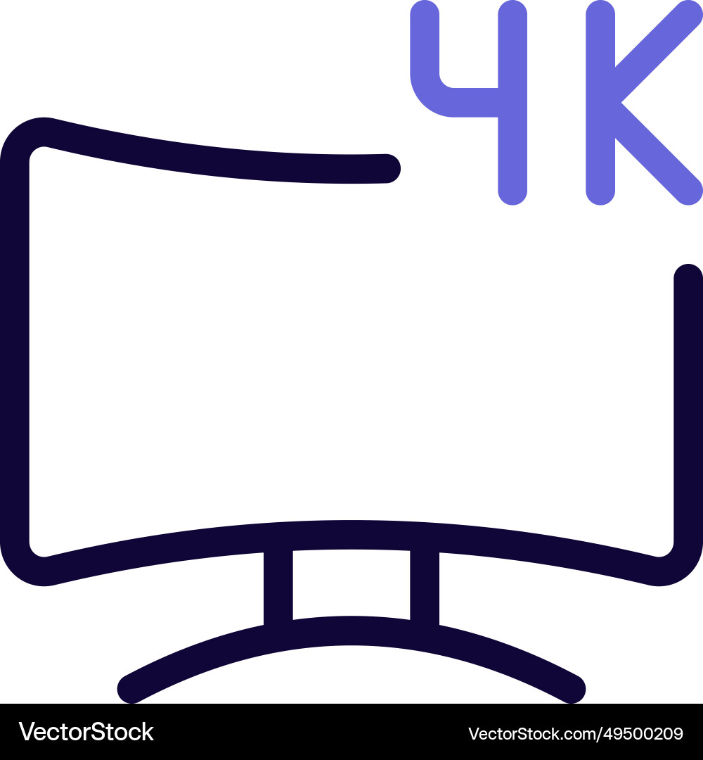 High-resolution display for clear visuals vector image