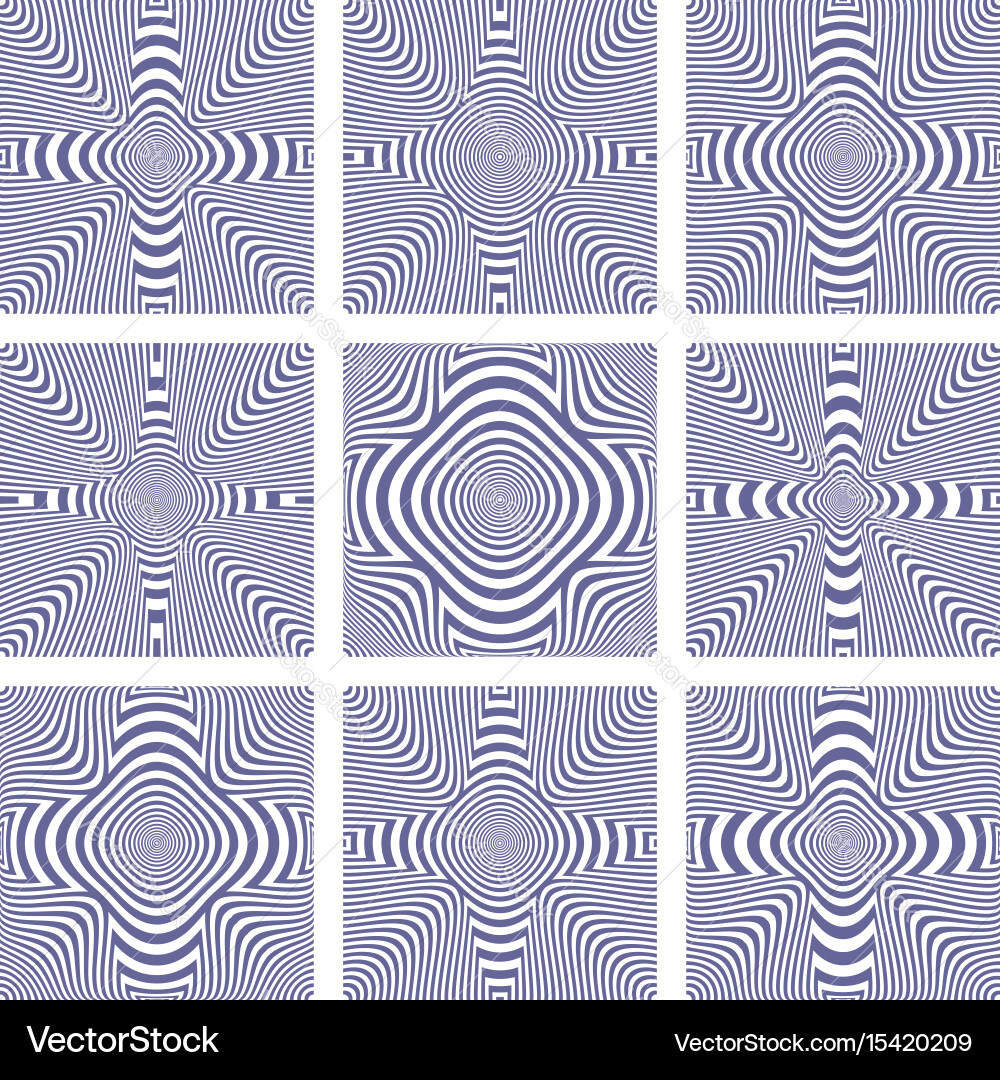 Interlocking Stripes Pattern vector image