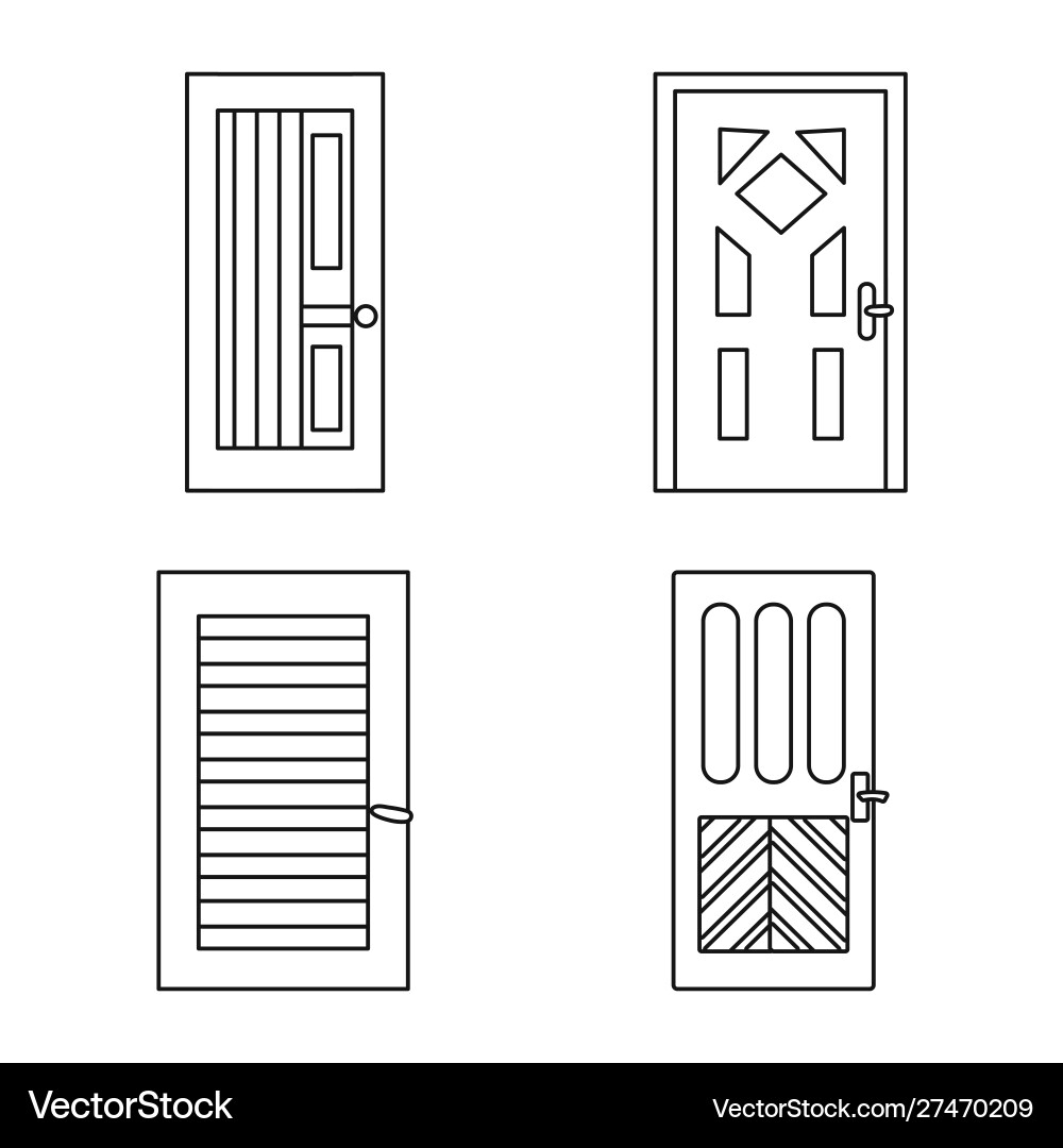 Isolated object home and design sign set Isolated object home and design sign set vector image