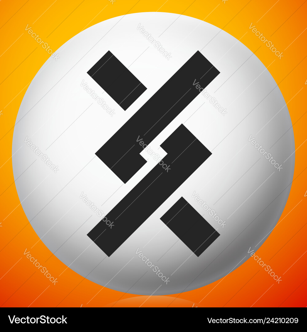 Overlapping intersecting knotted lines icon Overlapping intersecting knotted lines icon vector image