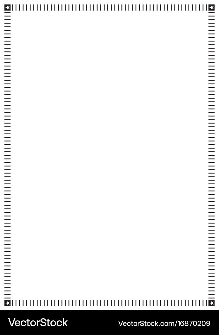 Page border a4 design for project vector image