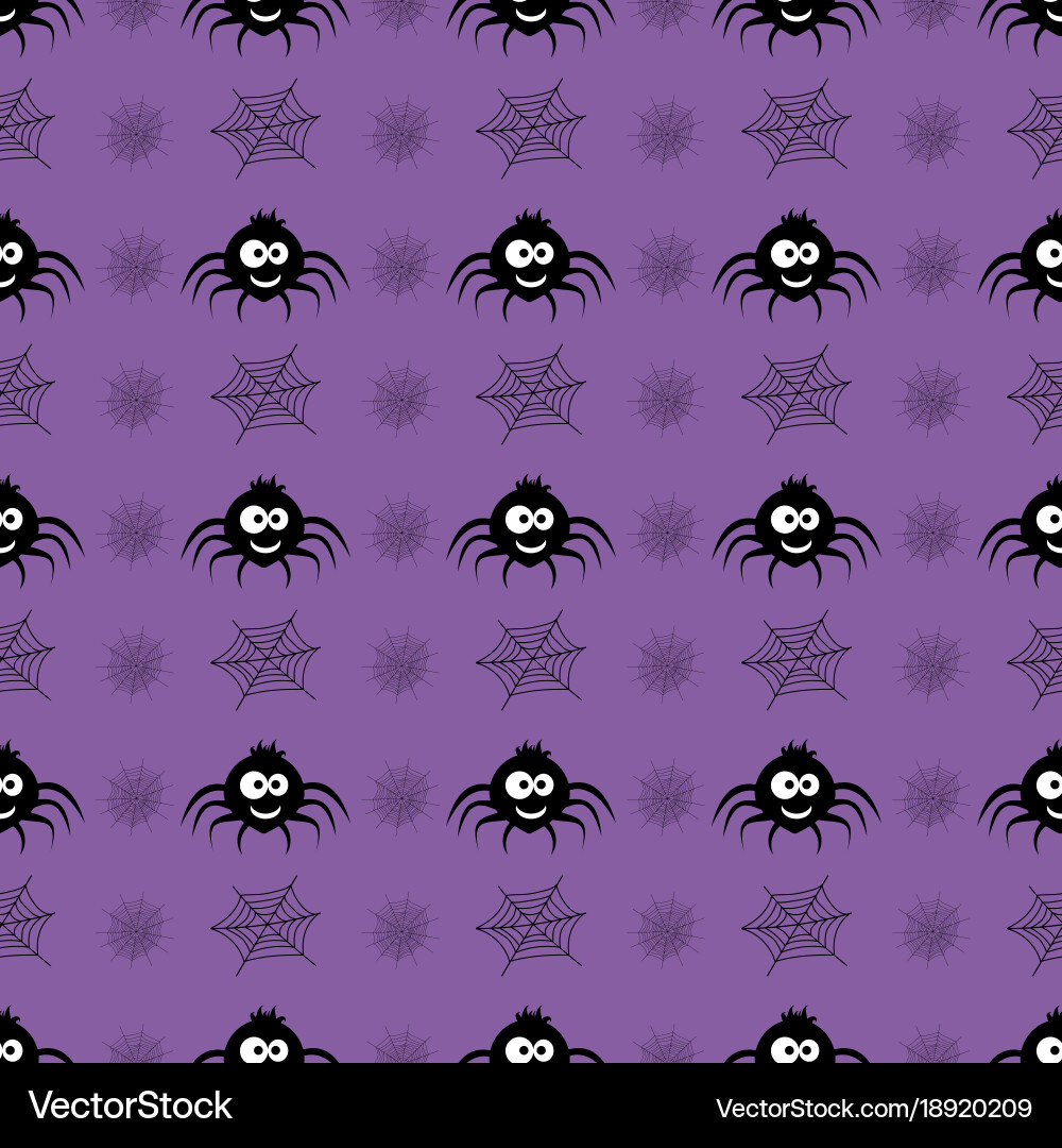 Pattern with spider Vector Image