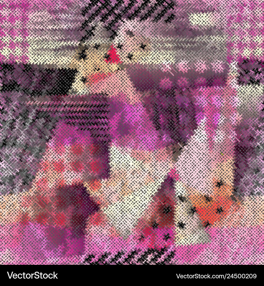 Rough Canvas Texture Pattern Vector Image