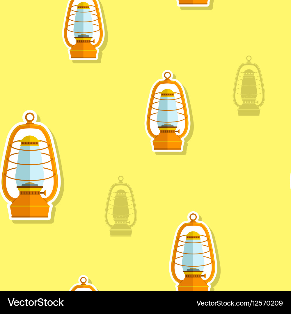 Seamless pattern with lanterns vector image