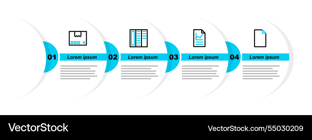 Set line empty document with graph chart Set line empty document with graph chart vector image