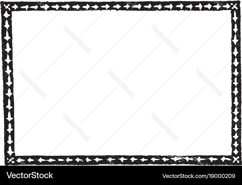 Simple arrow border is dark and thin pattern Vector Image