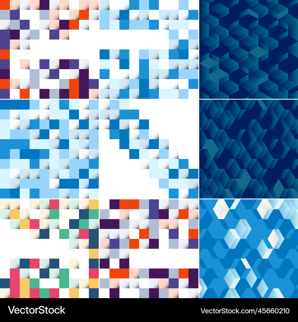 Abstract colorful square background Vector Image