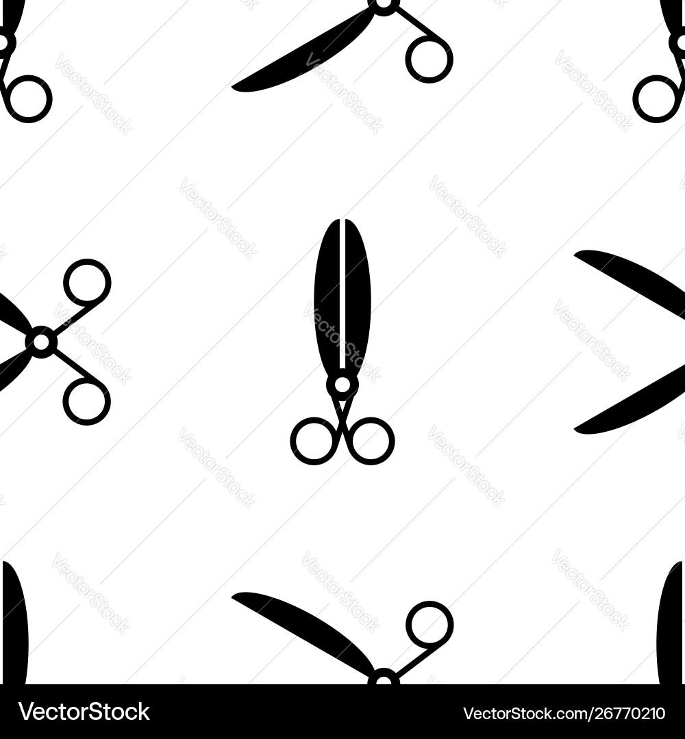 Background scissors two Vector Image
