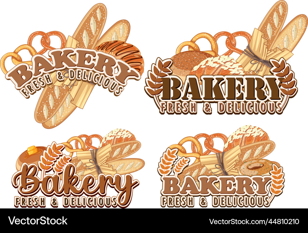 Bäckerei frisch und lecker Text für Banner Bäckerei frisch und lecker Text für Banner vektorbild