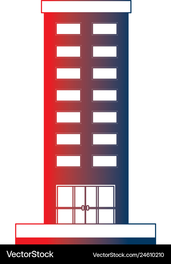 Building structure isolated icon vector image
