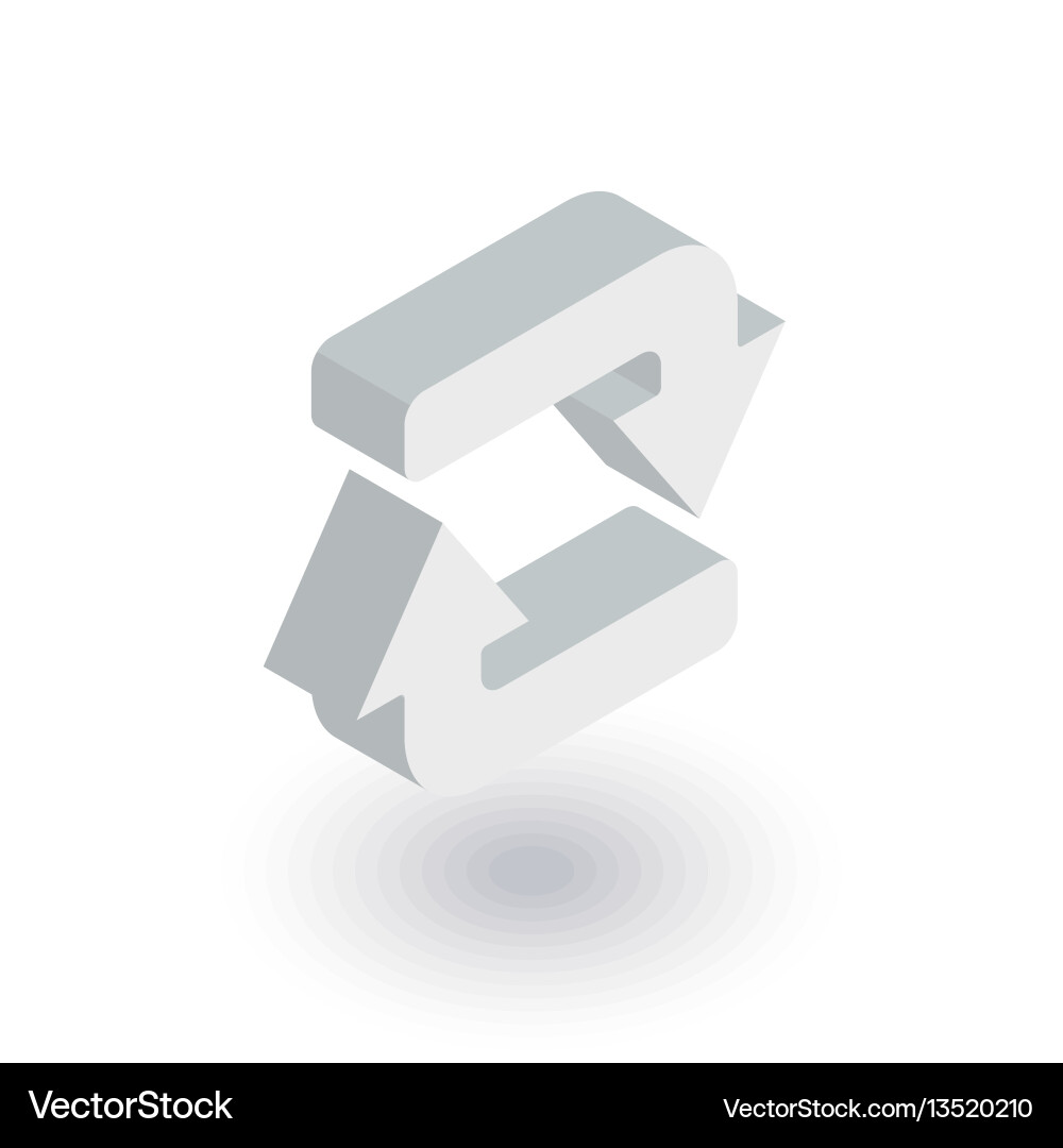 Circular Arrows Refresh Icon Vector Image