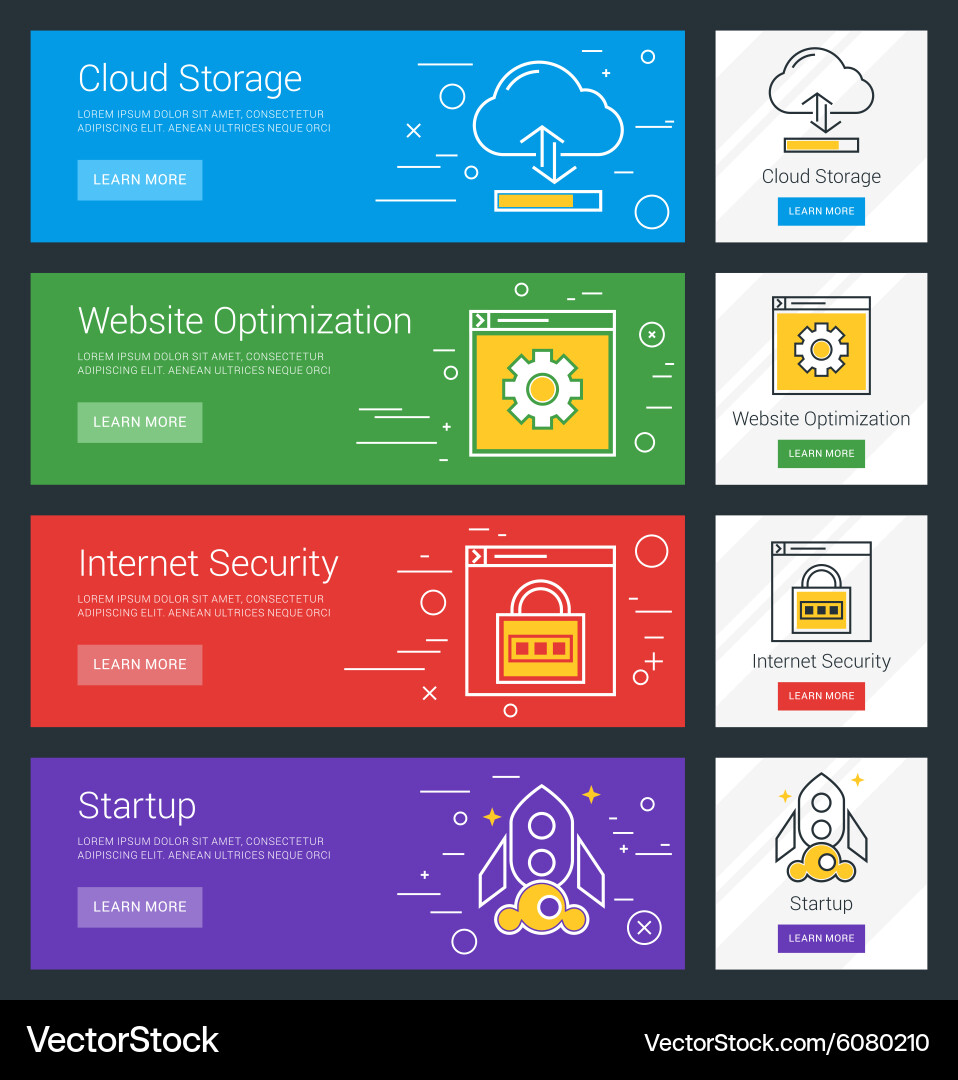 Cloud storage website optimization internet Vector Image