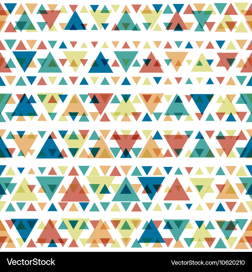 Colorful Geometric Triangle Pattern Vector Image