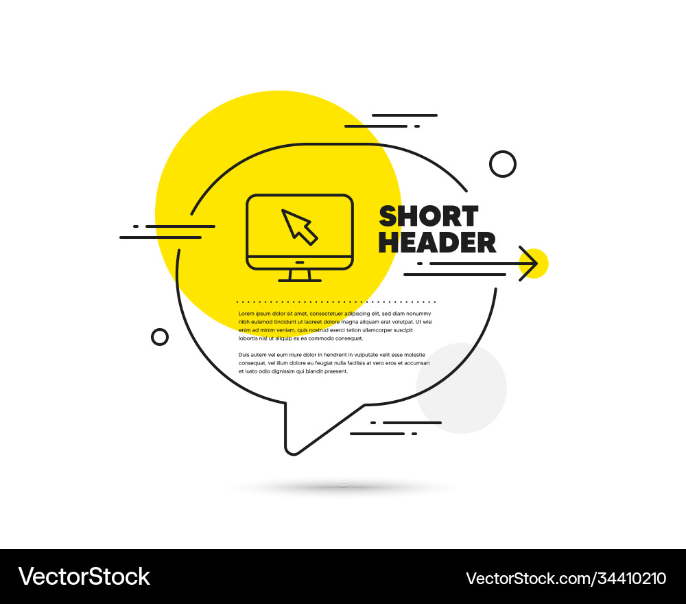 Computer or monitor icon mouse cursor sign Computer or monitor icon mouse cursor sign vector image